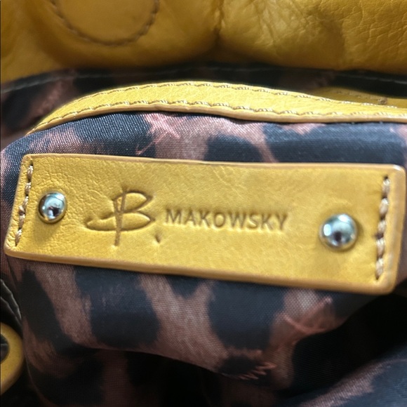 B. Makowsky Mustard Yellow Women's Bag - Picture 1 of 7